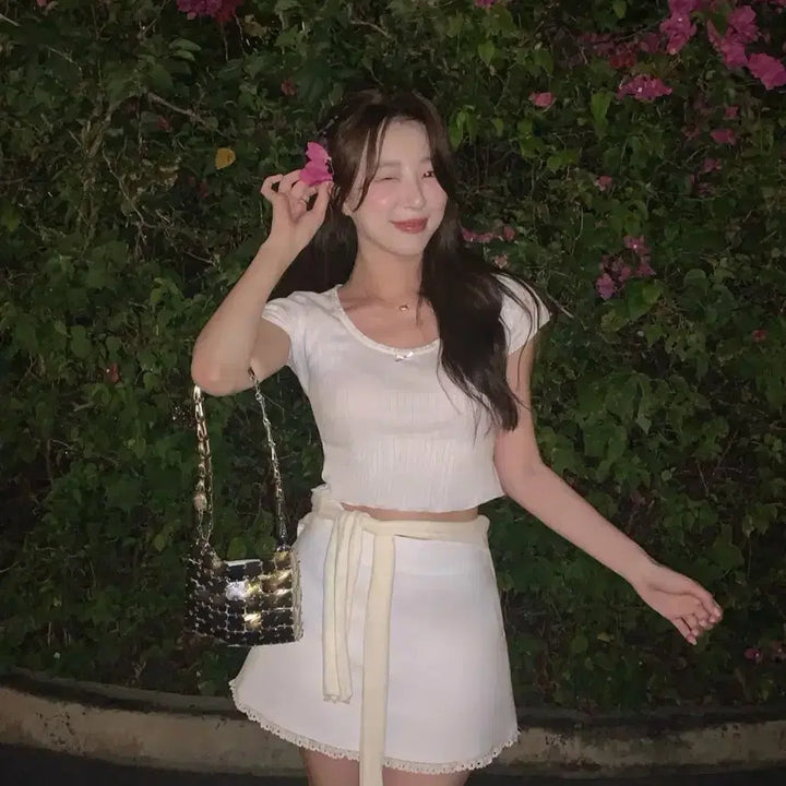 [BUNJANG] Shopsie Summer Lace Skirt / 샵시예 썸머레이스 스커트