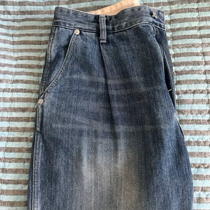 [BUNJANG] Roughside Drape Denim Light Blue Size 2 / 러프사이드 드레이프 데님 라이트 블루 2사이즈