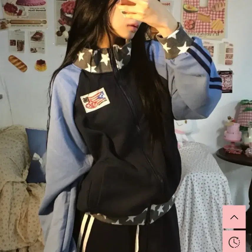 [BUNJANG] Strawberry Boutique Blueberry Star Jersey Setup / 딸기부티크 블루베리 별져지 에이블리 대만여주깔