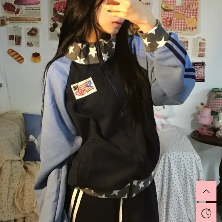 [BUNJANG] Strawberry Boutique Blueberry Star Jersey Setup / 딸기부티크 블루베리 별져지 에이블리 대만여주깔
