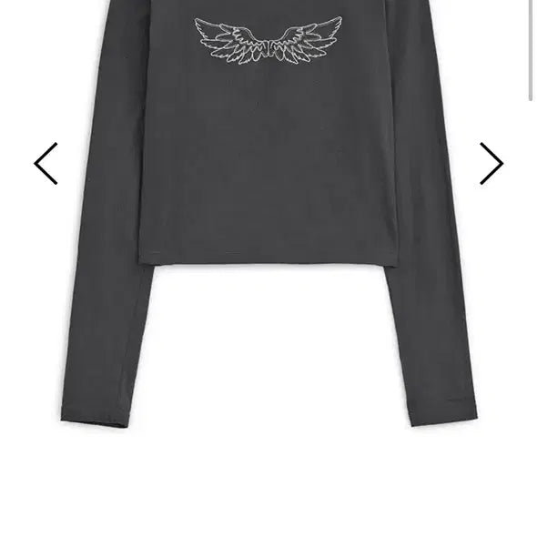 [BUNJANG] Hug Your Skin Angel Wings Top Charcoal / [새상품] 허그유어스킨 엔젤 윙스 탑 차콜