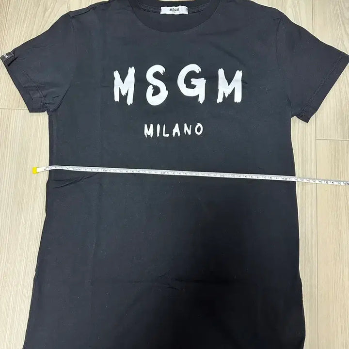 [BUNJANG] MSGM Kids Black Short Sleeve T-Shirt / MSGM 밀라노 블랙 반팔 티셔츠 키즈