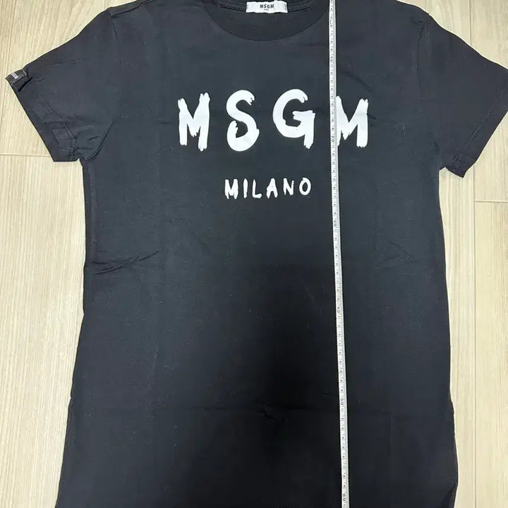 [BUNJANG] MSGM Kids Black Short Sleeve T-Shirt / MSGM 밀라노 블랙 반팔 티셔츠 키즈