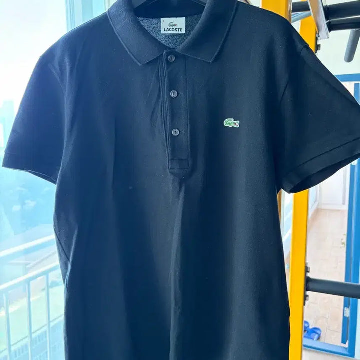 [BUNJANG] Lacoste Black Polo Shirt Size 4 (95-98 Slim Fit) / 라코스테 폴로티 95