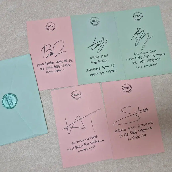 [BUNJANG] TXT Holiday Special Edition Autographed Postcard / 뿔바투 홀러데이 특전 사인 엽서