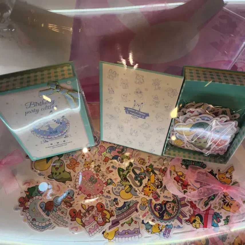 [BUNJANG] Pokemon 30th Anniversary Birthday Party Edition Deco Sticker Set (Sealed) / [미개봉] 포켓몬 30주년 기념 데코 스티커 세트