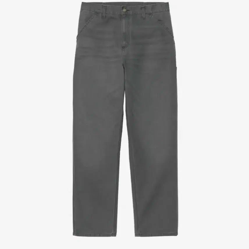 [BUNJANG] Carhartt WIP Dearborn Canvas Single Knee Pants Graphite / 칼하트wip 싱글니 팬츠 디어본 그래파이트 스톤 캔버스