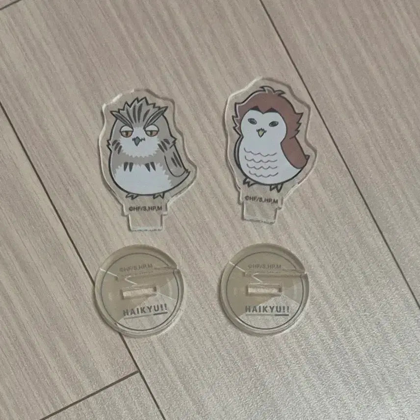 [BUNJANG] Haikyuu!! Fukurodani Academy Academy Mascot Acrylic Keychain - Akaashi Keiji, Bokuto Koutarou / 하이큐 마스코트 아크릴 후쿠로다니 아카아시 보쿠토 붱쿠토