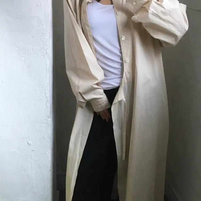 [BUNJANG] Lemaire Beige Shirt Dress / Lemaire 르메르 베이지 컬러 셔츠 원피스