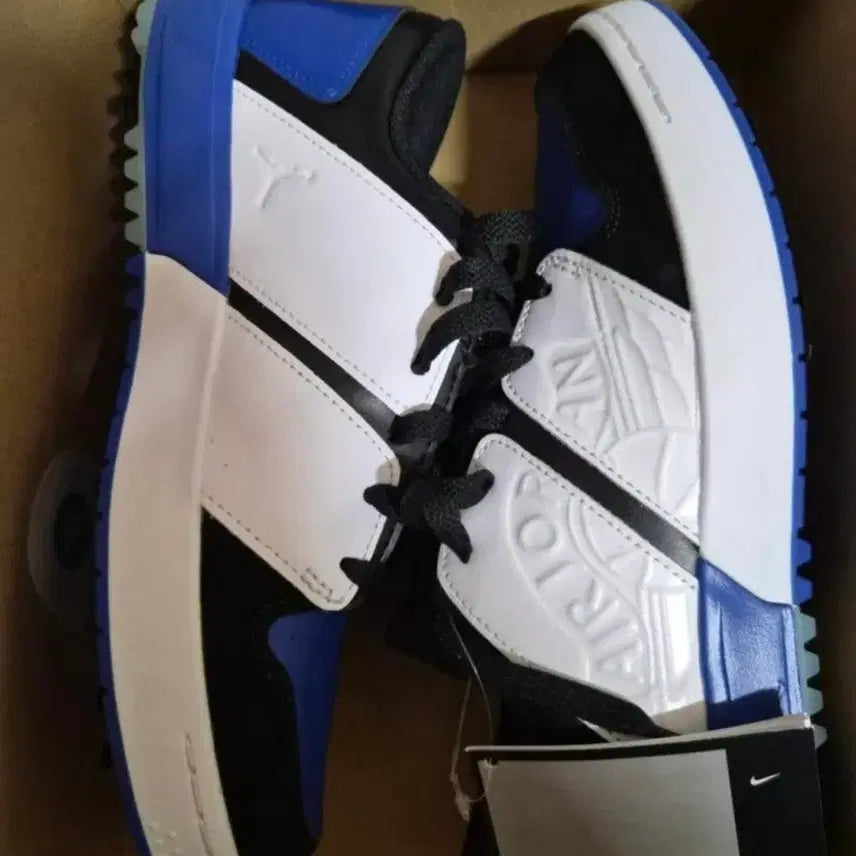 [BUNJANG] Nike Air Jordan 1 Low NU Retro White/Blue/Black Men&