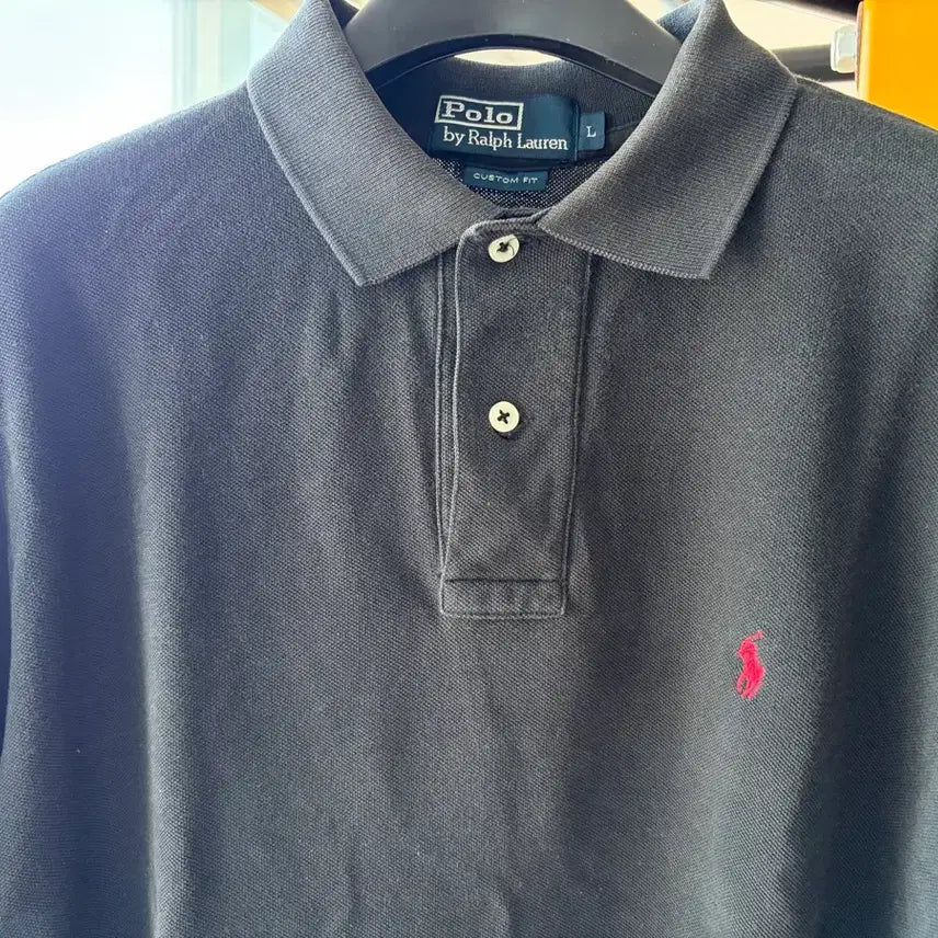 [BUNJANG] Polo Ralph Lauren Custom Fit Black Long Sleeve T-Shirt / 폴로랄프로렌 pk티