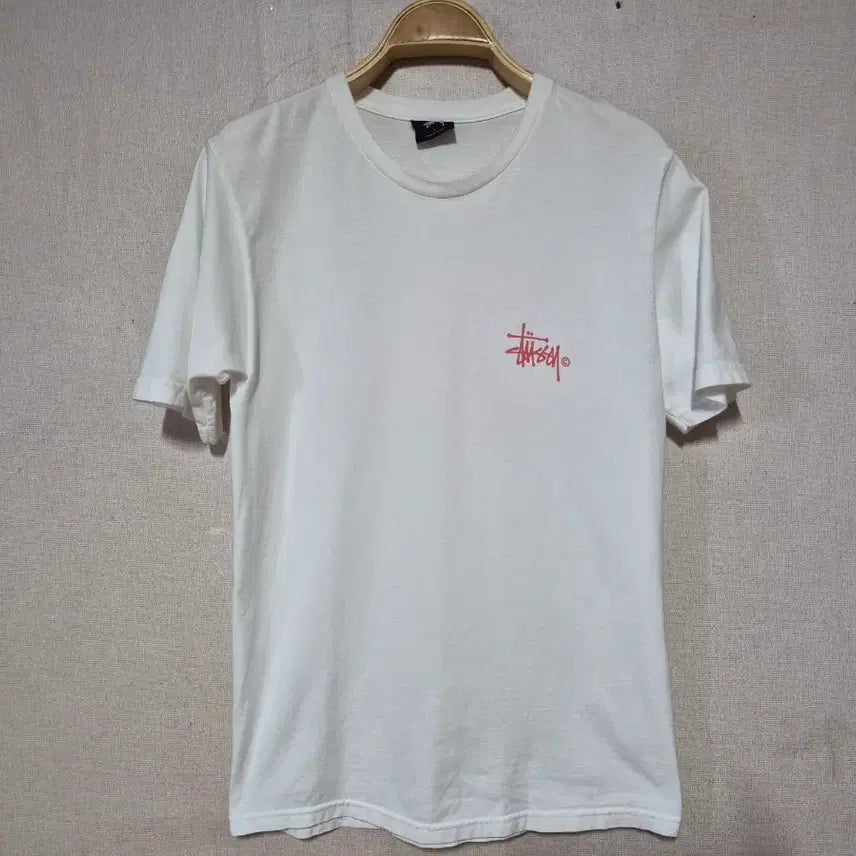 [BUNJANG] Stussy Short Sleeve T-Shirt White / 스투시 Stussy 반팔 티셔츠 화이트 S