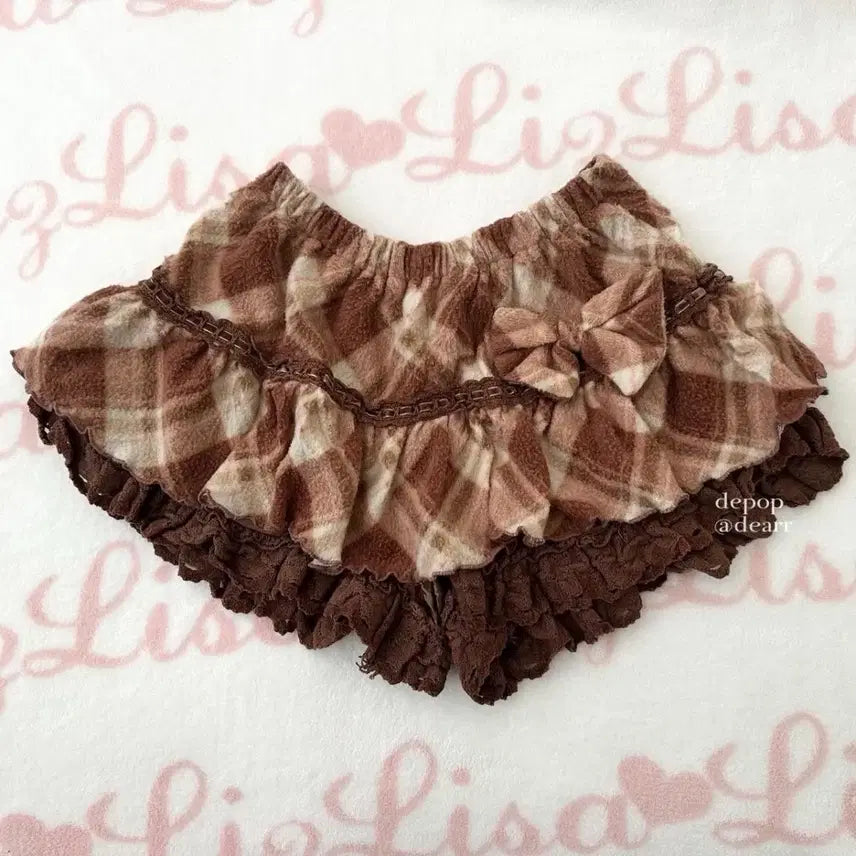 [BUNJANG] Lizlisa Argyle Himegyaru Culottes Skirt / 내일까지 할인) 리즈리사 lizlisa 큐롯 스커트 아가일 히메갸루
