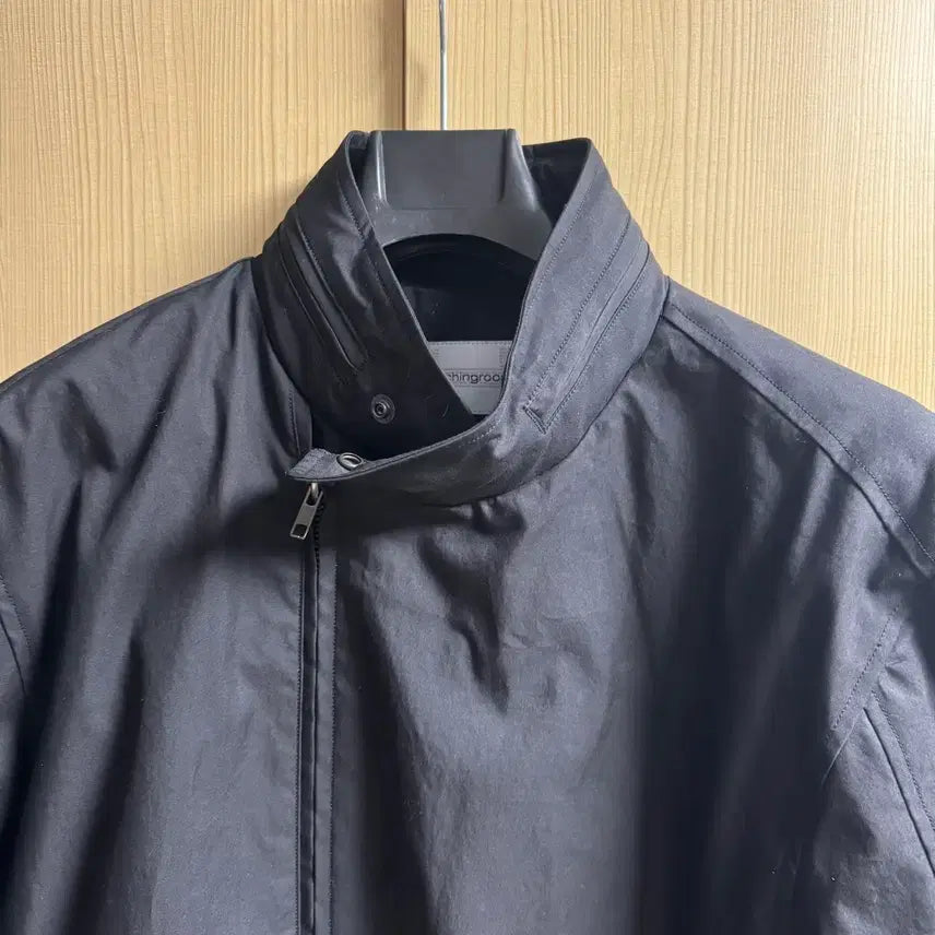 [BUNJANG] Hatching Room Diagonal Zip Jacket V2 Black / [4] 해칭룸 Diagonal Zip Jacket V2 블랙 다이애그널