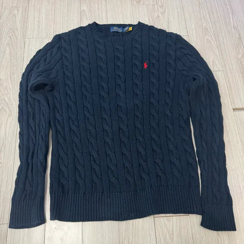[BUNJANG] Polo Cable Knit Sweater / 폴로케이블니트 m 정품