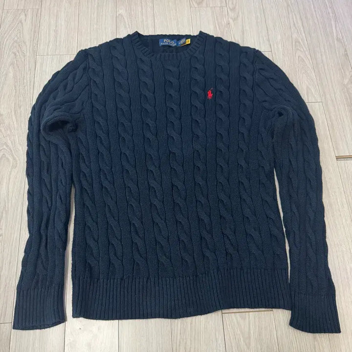 [BUNJANG] Polo Cable Knit Sweater / 폴로케이블니트 m 정품