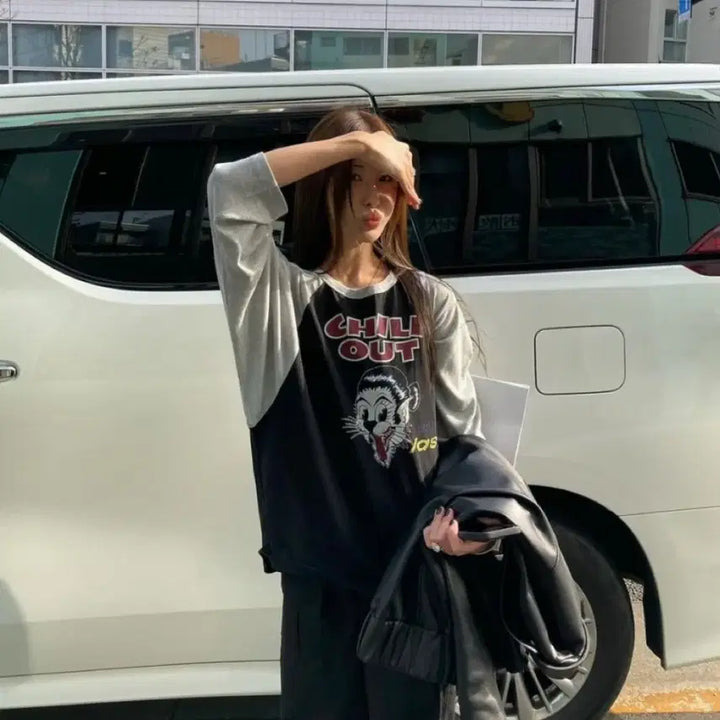 [BUNJANG] Outfit Arude Love Code U Premium Line Top / 아웃핏 아루드 러브코드유