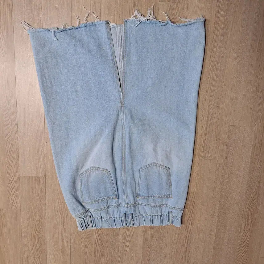 [BUNJANG] Light Wash Denim Midi/Long Skirt XL / 연청 데님 스커트 XL (미디/롱)