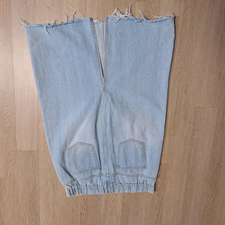 [BUNJANG] Light Wash Denim Midi/Long Skirt XL / 연청 데님 스커트 XL (미디/롱)