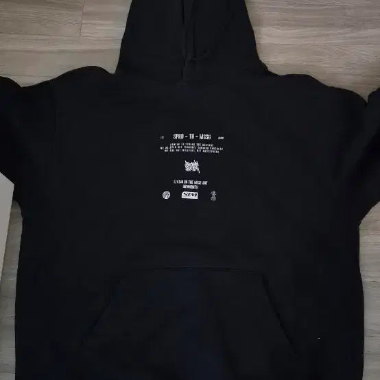 [BUNJANG] Brownbreath Logo Hoodie Black / 브라운브레스