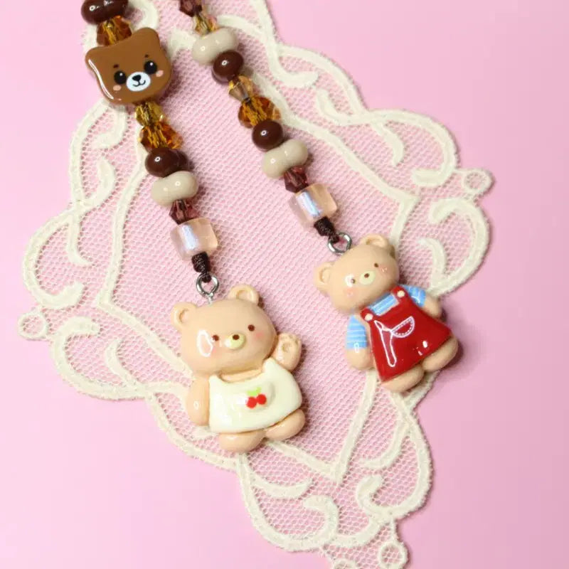[BUNJANG] Handmade Blythe Bear Charm Eye String / (브라이스) 눈줄