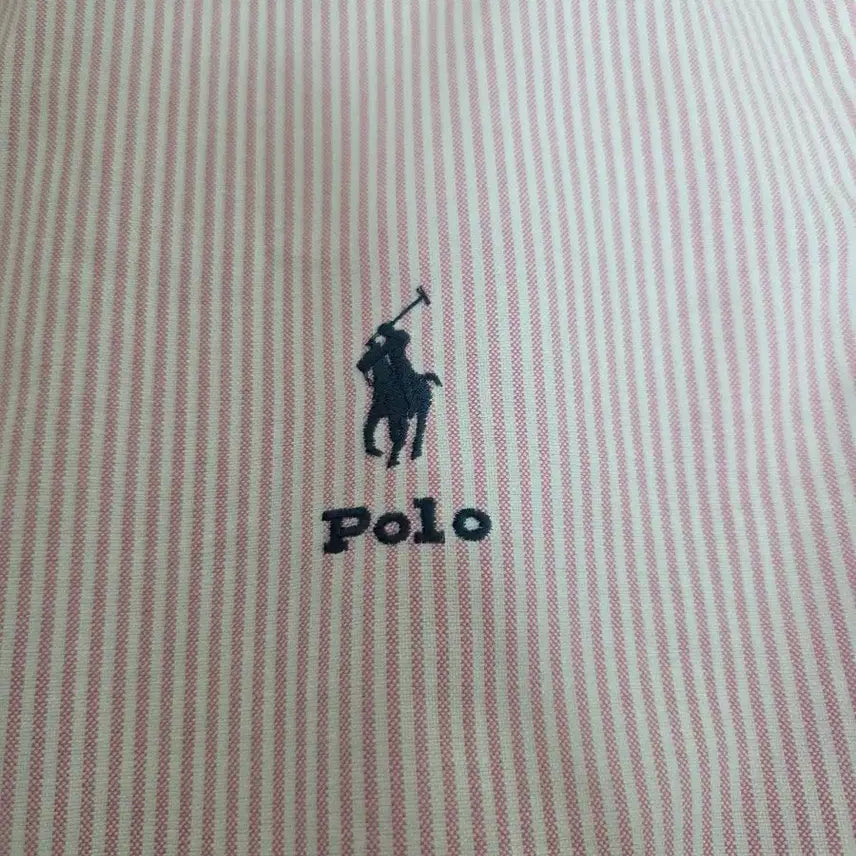 [BUNJANG] Polo Ralph Lauren Pink Stripe Oxford Shirt / 폴로 랄프로렌 핑크 스트라이프 옥스포드 셔츠
