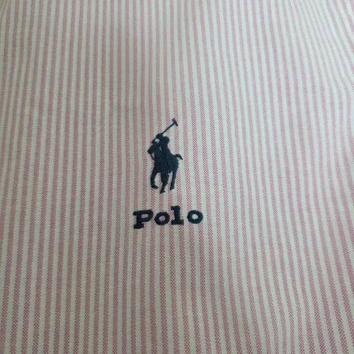 [BUNJANG] Polo Ralph Lauren Pink Stripe Oxford Shirt / 폴로 랄프로렌 핑크 스트라이프 옥스포드 셔츠