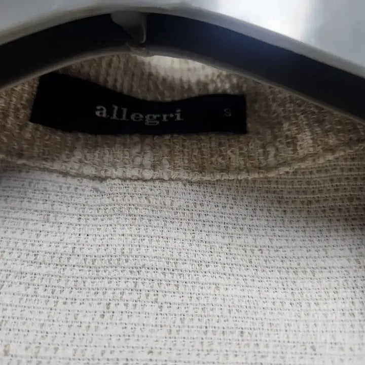 [BUNJANG] Allegri Tweed Short-Sleeve Polo Shirt - Ivory / allegri 알레그리 트위드 반팔 카라티 새상품