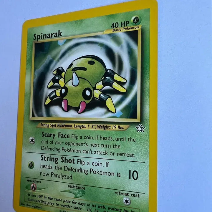 [BUNJANG] Pokemon TCG Early WOTC Spinara (English Version) / (희귀 영문판) 포켓몬, 포켓몬스터 초기 페이검 카드 spinarak