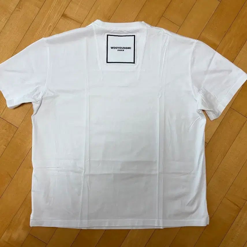 [BUNJANG] Wooyoungmi Square Label T-shirt White Size 50 / 우영미 스퀘어 라벨 티셔츠(50)