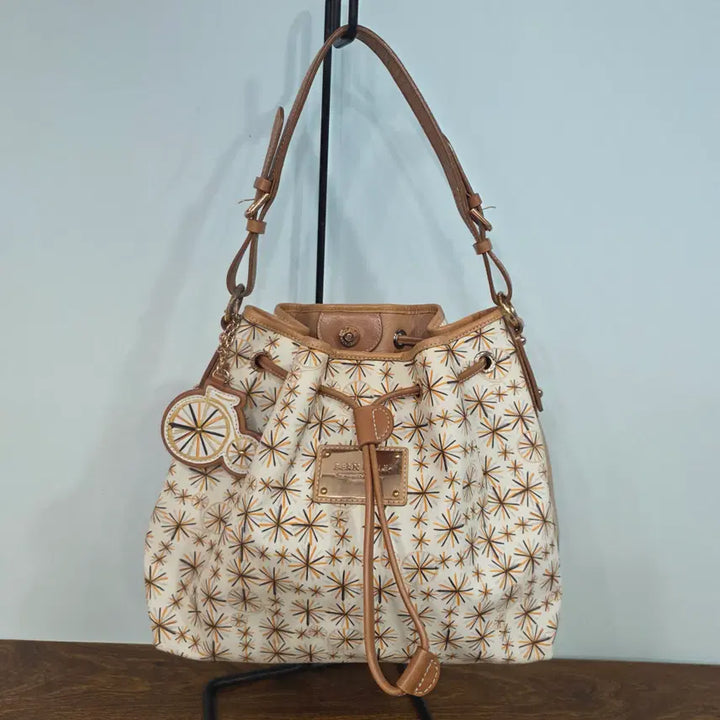 [BUNJANG] Beanpole Drawstring Leather Bag / 빈폴 복조리 가죽 가방