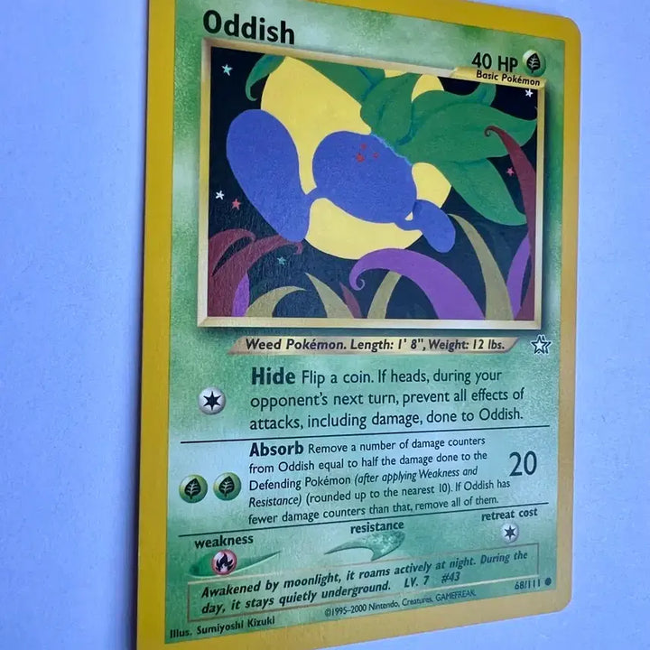 [BUNJANG] Pokemon Oddish North American English Edition / (희귀 영문판) 포켓몬, 포켓몬스터 초기 북미 뚜벅초 카드 Oddish