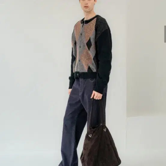[BUNJANG] Poker Face Tote Bag Brown / 포커페이스 토트백 브라운