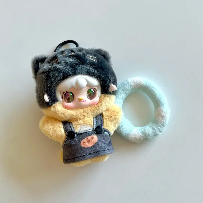 [BUNJANG] Yuki Summer Party Doll Keychain Black Aurora Eyes / 유키 썸머파티 인형키링 블랙 오로라눈