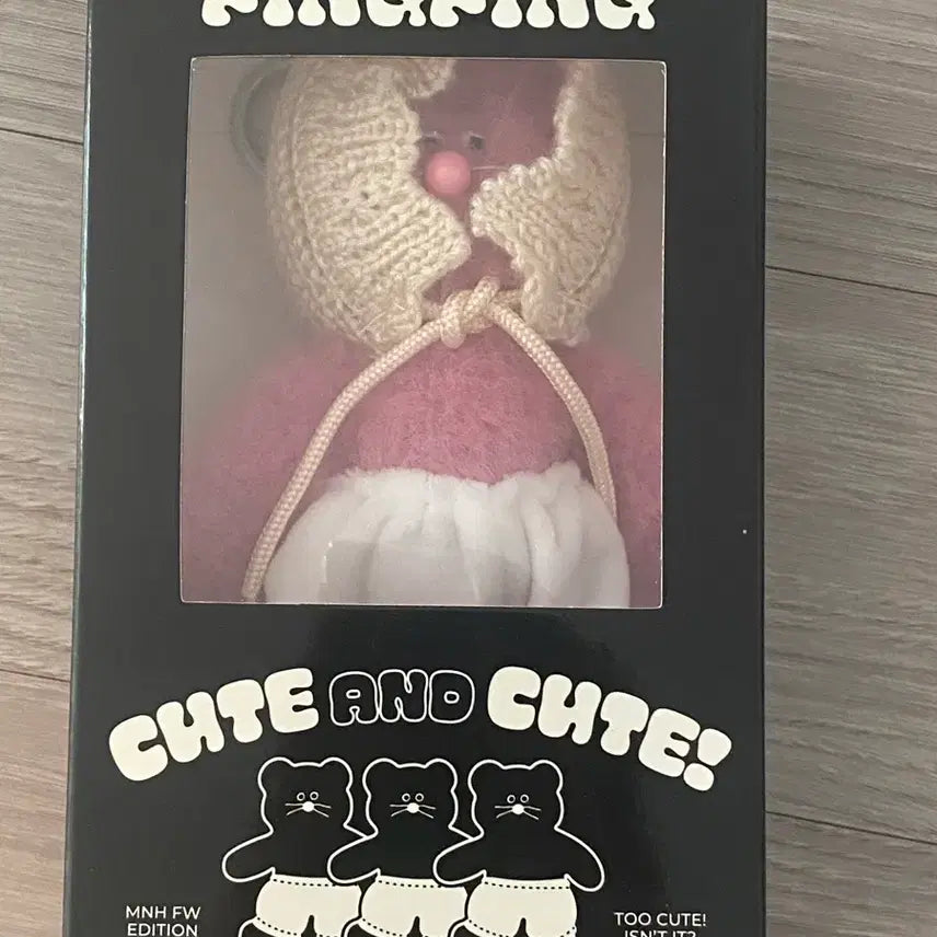 [BUNJANG] Monamhee FW Pingpingi Plush Keyring - Pink / 모남희 FW 핑핑이 플러시 키링 핑크