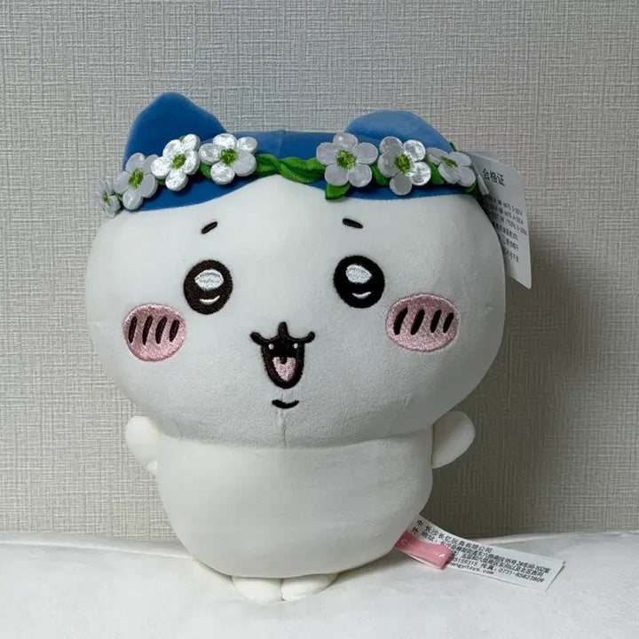 [BUNJANG] Neko Nyanko Hachware Flower Crown Plush / 먼작귀 화관 하치와레 중형 인형