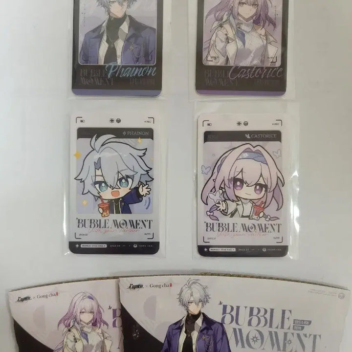 [BUNJANG] Gong Cha x Star Rail Photocard + Cup Holder Bundle Set / 공차 스타레일 포토카드+컵홀더 일괄