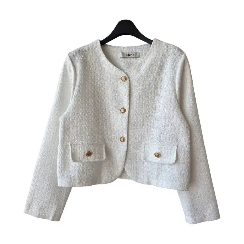 [BUNJANG] F/GGPX White Tweed Jacket / F/GGPX 화이트 트위드자켓