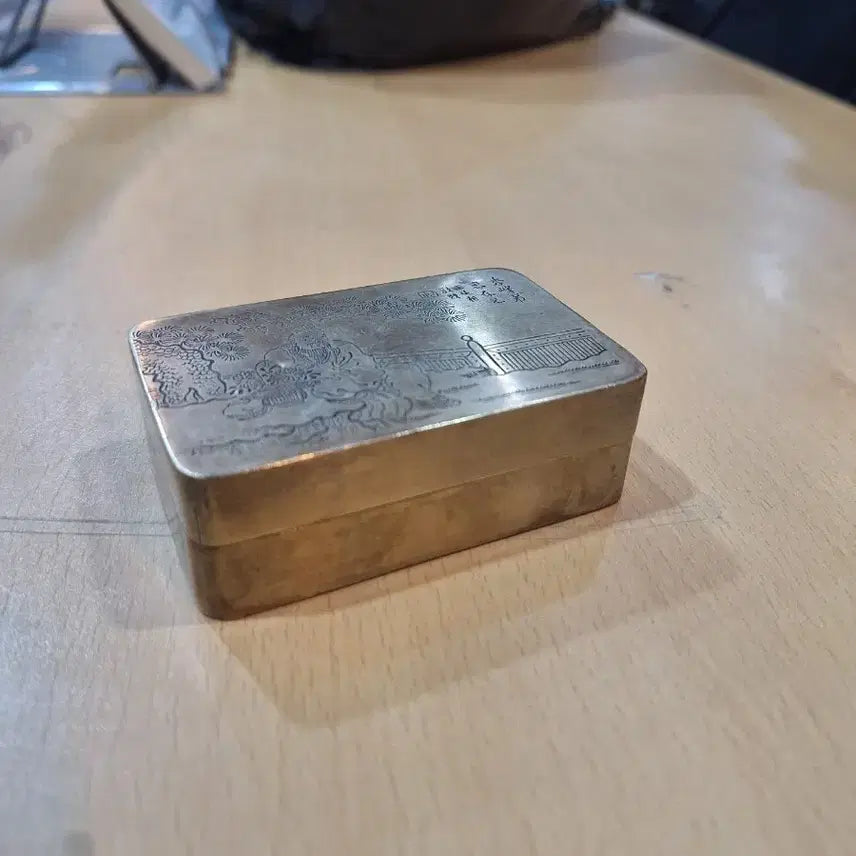 [BUNJANG] Antique Silver Engraved Box / 동합