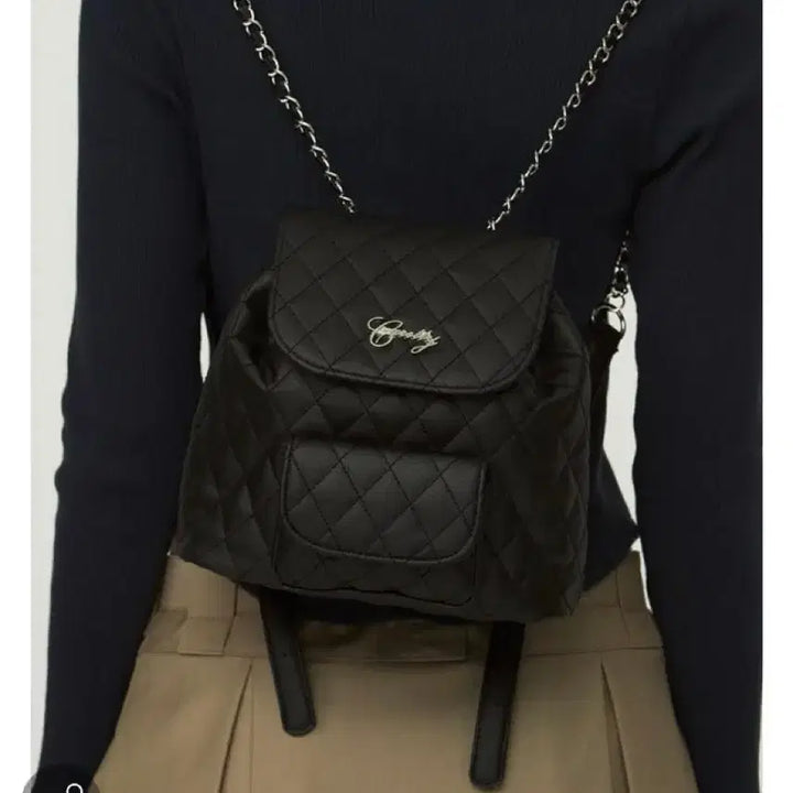 [BUNJANG] Curite Quilting Mini Backpack / 큐리티 미니 백팩