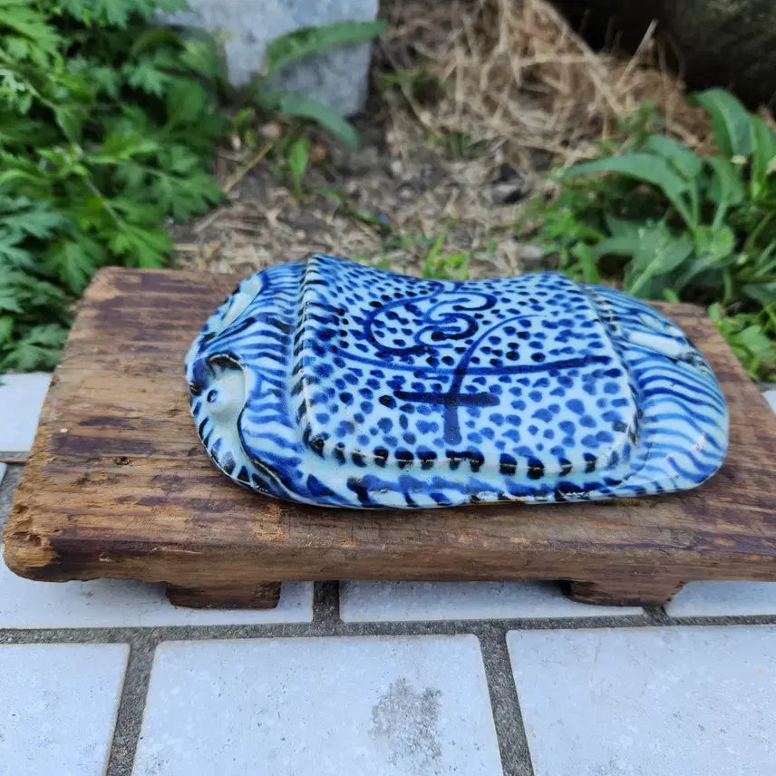 [BUNJANG] Chinese Blue and White Porcelain Jinmaedae Vase / 중국도자기 청화백자 진맥대도자기