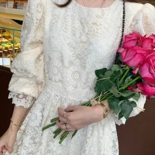[BUNJANG] Bicini Floral Garden Dress / 바이씨니  꽃밭 원피스