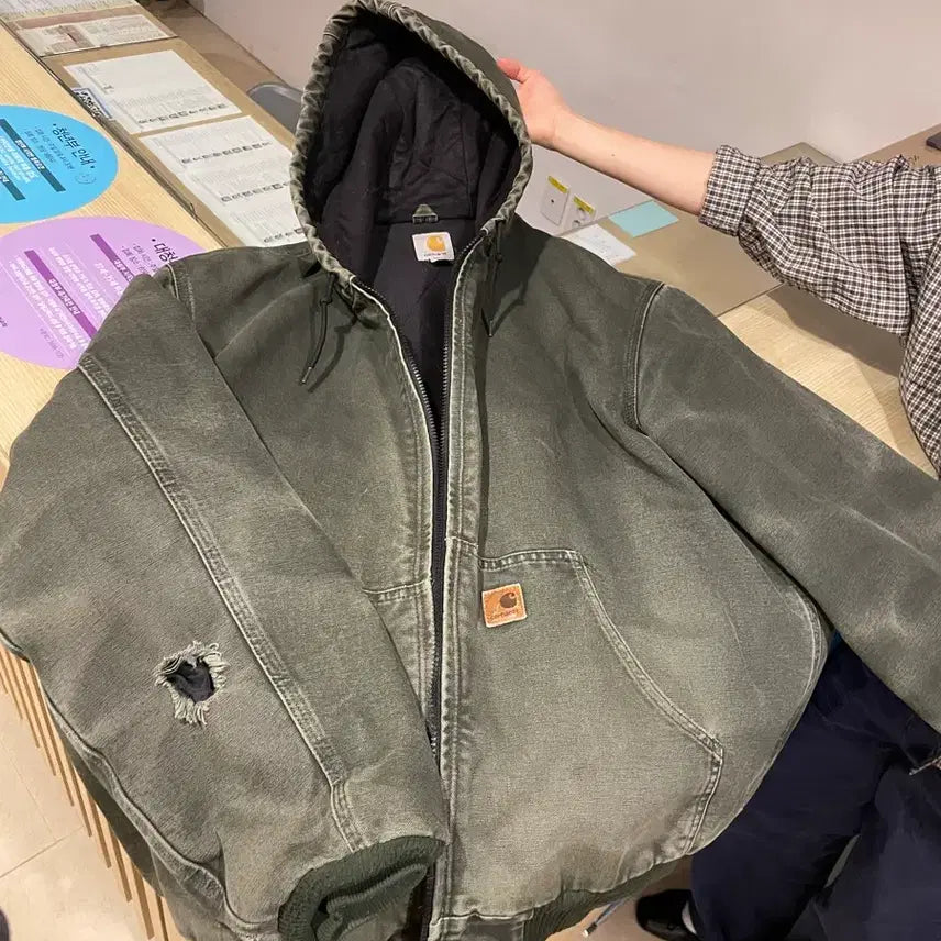[BUNJANG] Carhartt WIP Active Hoodie Jacket L / 칼하트 액티브 후드 자켓 L
