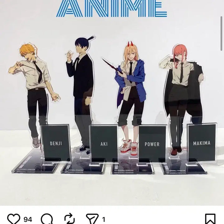 [BUNJANG] Chainsaw Man TVA Baseyard Makima Acrylic Stand / 체인소맨 TVA 베이스야드 마키마 아크릴스탠드