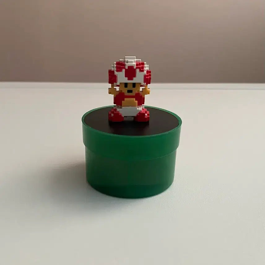 [BUNJANG] Super Mario Bros. Toad Pixel Art Figure / 슈퍼마리오 브라더스 키노피오 도트 피규어