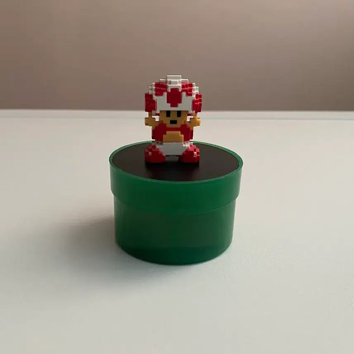 [BUNJANG] Super Mario Bros. Toad Pixel Art Figure / 슈퍼마리오 브라더스 키노피오 도트 피규어