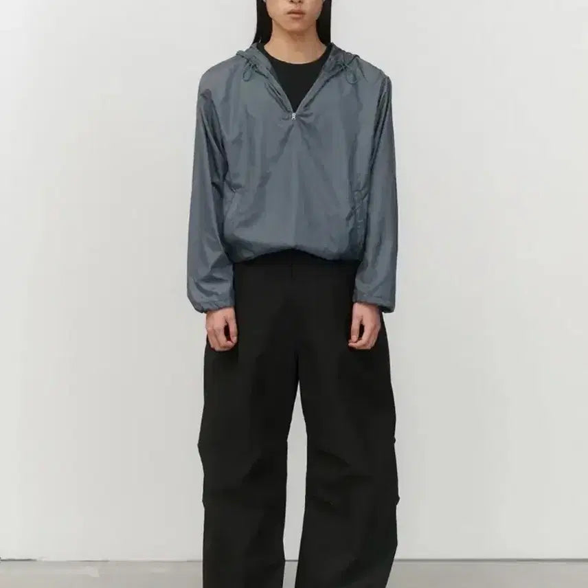 [BUNJANG] AMomento Anorak Half-Zip Dark Green (M) / 아모멘토 아노락 하프집업 - M