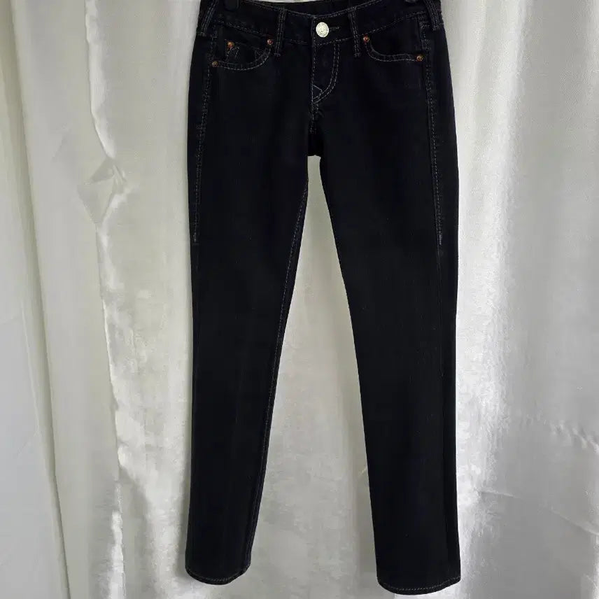 [BUNJANG] True Religion Black Stitch Denim Pants / 트루릴리젼 블랙 스티치 데님 팬츠 (2001)