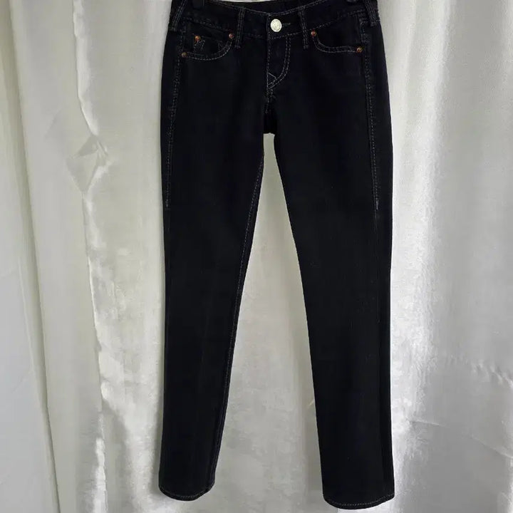 [BUNJANG] True Religion Black Stitch Denim Pants / 트루릴리젼 블랙 스티치 데님 팬츠 (2001)