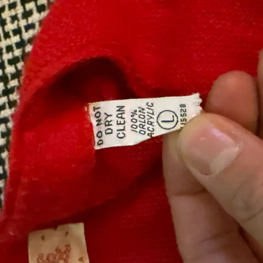 [BUNJANG] Izod Red Acrylic Cardigan / 90s usa izod 라코스테 가디건 L 레드